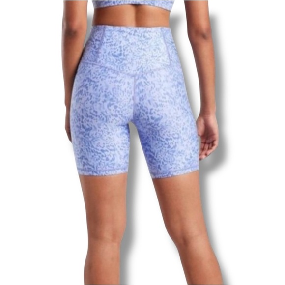 ATHLETA Elation 7” Printed Biker Short Liquid Petals Periwinkle Purple - 2X - Picture 12 of 12